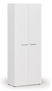 Szafa biurowa z drzwiami PRIMO WHITE, 800 x 420 x 2128 mm, biały