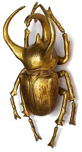 Kare Dekoracja Ścienna Atlas Beetle Złota