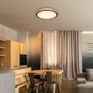 Globo Lampa sufitowa Bruno, jasne drewno, salon / jadalnia, drewno
