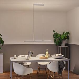 Paulmann Inteligentna lampa wisząca Lento, możliwość ściemniania, aluminiowy / szary / cynkowy, salon / jadalnia, aluminium, nowoczesny