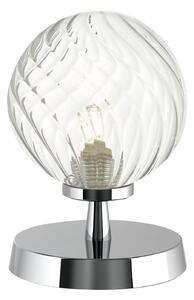 Lampa Stołowa Esben Touch Table Lamp Polished Chrome With Twisted Glass