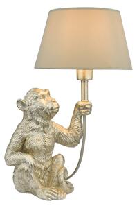 Lampa stołowa Zira Monkey Table Lamp Silver With Shade