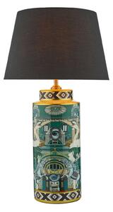 Lampa Srołowa Teisha Table Green/Gold Animal Motif Base Only