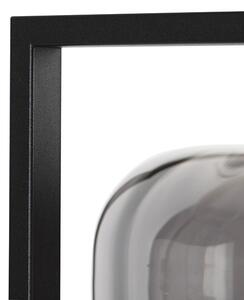 Designerska lampa podłogowa szkło przydymione - Qara Oswietlenie wewnetrzne