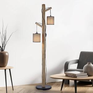 JUST LIGHT. Lampa stojąca Green Tribu z papierowymi kloszami