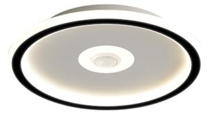 Plafon LED okrągły Abigali Slim Motion z regulowanym czujnikiem ruchu PIR 4000K czarny