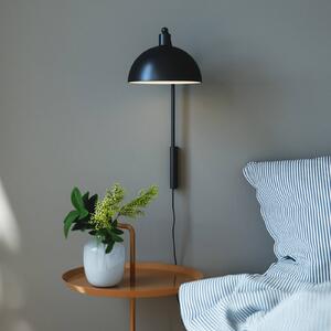 Nordlux Kinkiet Ellen 20, czarny, salon / jadalnia, metal, skandynawski