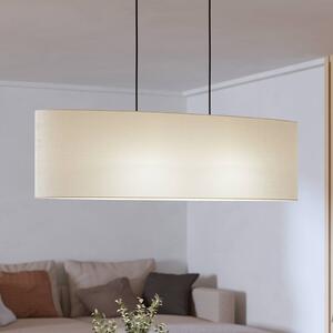 EGLO Lampa wisząca Febres, możliwość ściemniania, biały / opal, salon / jadalnia, tkanina / materiał / jedwab, nowoczesny