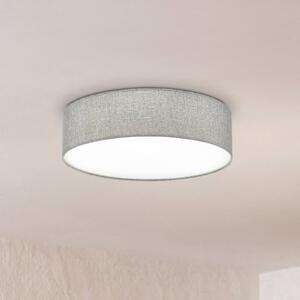 EGLO Lampa sufitowa Pasteri, możliwość ściemniania, aluminiowy / szary / cynkowy, salon / jadalnia, tkanina / materiał / jedwab, nowoczesny