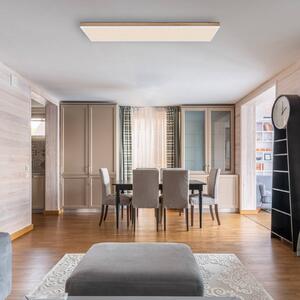Globo Lampa sufitowa Doro, możliwość ściemniania, ciemne drewno, salon / jadalnia, drewno, nowoczesny