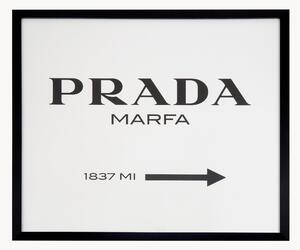 Oprawiony druk cyfrowy Prada Marfa