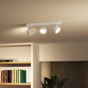 Philips Bracia reflektor sufitowy LED 3-punktowy, biały, biały / opal, salon / jadalnia, aluminium, nowoczesny