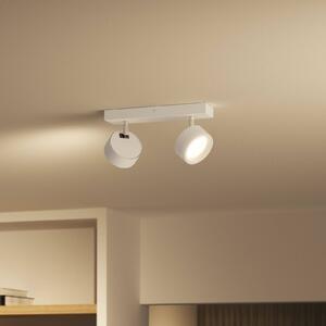 Philips Bracia reflektor sufitowy LED 2-punktowy, biały, biały / opal, salon / jadalnia, aluminium, nowoczesny