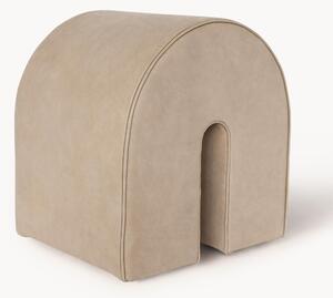 Puf z nubuku Curved