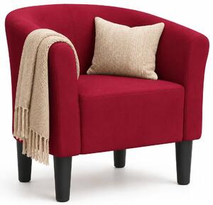 Czerwony fotel klubowy do salonu C6-W56