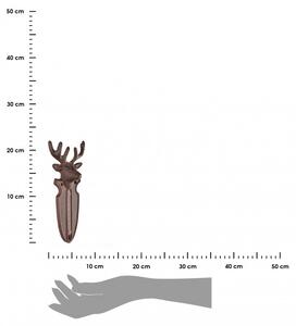 Termometr ścienny żeliwny jeleń 22cm