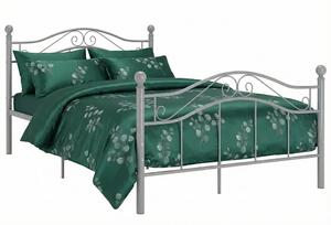 Szare metalowe łóżko w stylu loftowem 120x200 cm K6-M72