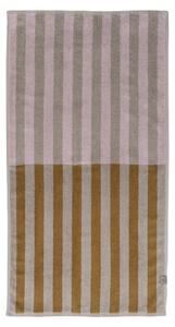 Brązowo-beżowy ręcznik z bawełny organicznej 50x90 cm Disorder – Mette Ditmer Denmark