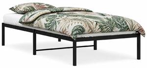 Czarne metalowe łóżko pojedyncze 100x200 cm E7-T88