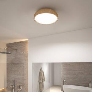 Paulmann Lampa sufitowa Oka, jasne drewno, łazienka, tworzywo sztuczne, nowoczesny