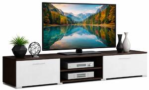 Szafka RTV - biała + wenge T8-R90