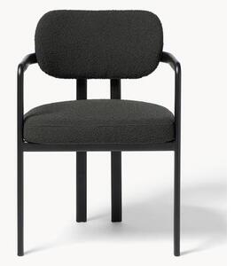 Krzesło z podłokietnikami Bouclé Adrien