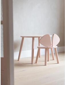 Komplet stolika dziecięcego z krzesłem z drewna brzozowego Mouse, 2 elem