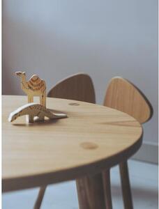 Owalny stolik dla dzieci z drewna Mouse