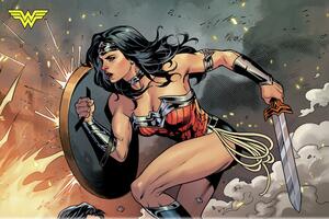 Druk artystyczny Wonder Woman - Comics