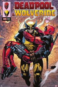 Plakat, Obraz Marvel - Deadpool Wolverine