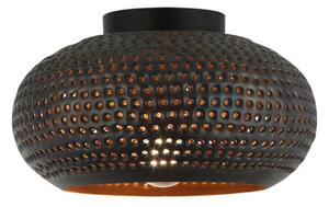 Freelight Lampa sufitowa Fori, Ø 35 cm, brązowy, metal