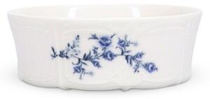 Biała/niebieska porcelanowa miska 410 ml Retro – BonBistro