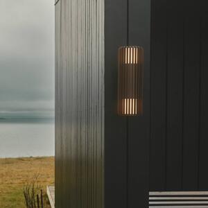 Nordlux Kinkiet zewnętrzny Aludra Double, możliwość ściemniania, brązowy / rdzawy, aluminium
