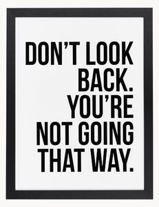 Oprawiony druk cyfrowy Don't Look Back