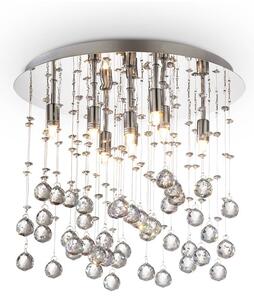 Ideallux Ideal Lux lampa sufitowa Moonlight chrom metal kryształ 8-punktowa