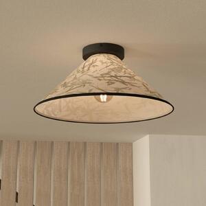 EGLO Lampa sufitowa Oxpark, Ø 42 cm, zielona/biała/czarna, tkanina