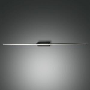 Fabas Luce Oświetlenie lustra LED Nala, czarne, szerokość 110 cm, metalowe