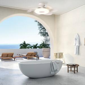 Mantra Iluminación Wentylator sufitowy LED Flower biały silnik DC cichy Ø 79 cm CCT