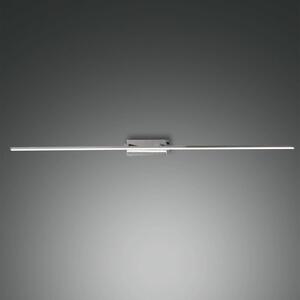 Fabas Luce Oświetlenie lustra LED Nala, chromowane, szerokość 110 cm, metal Nala, chromowy / srebrny, łazienka, metal, nowoczesny