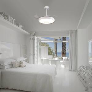 Mantra Iluminación Wentylator sufitowy LED Mistral Mini biały DC cichy Ø 91 cm CCT