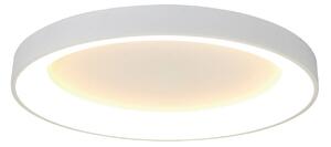 Mantra Iluminación Lampa sufitowa LED Niseko II, możliwość ściemniania, biały / opal, salon / jadalnia, aluminium, nowoczesny