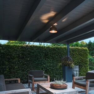 SLV Lampa sufitowa Photoni, czarna, aluminium, Ø 25 cm możliwość ściemniania, czarny, aluminium