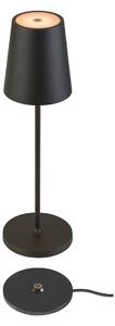 Lampa akumulatorowa LED SLV Vinolina Two, czarna, aluminium, Ø 11 cm, IP65