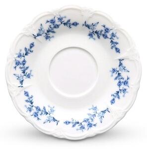 Biały/niebieski porcelanowy spodek ø 16,5 cm Retro – BonBistro