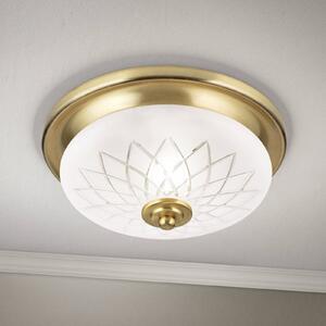 ORION Lampa sufitowa Porto, Ø 26 cm, kolor brązowy, szkło, E27