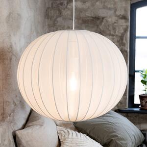 Markslöjd Lampa wisząca Florence, możliwość ściemniania, biały / opal, salon / jadalnia, tkanina / materiał / jedwab, skandynawski