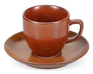 Brązowa porcelanowa filiżanka do cappuccino 200 ml Ovio – BonBistro