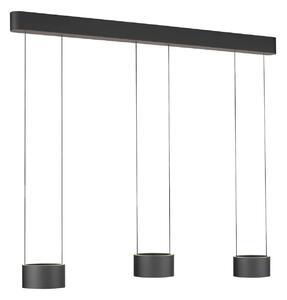 Lampa Wisząca PURE, Clipse, ściemnialny, szary, salon, metal, nowoczesny