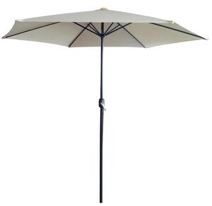 Beżowy okrągły parasol do ogrodu - Apix