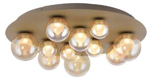 Lampa Sufitowa PURE, Popup, ściemnialny, antyczny mosiądz, salon, metal